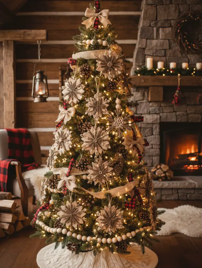 Rustic Christmas Tree Decoration Ideas