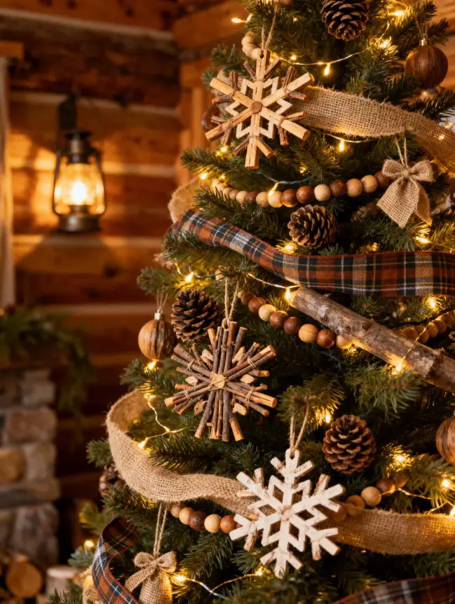 Rustic Christmas Tree Decoration Ideas
