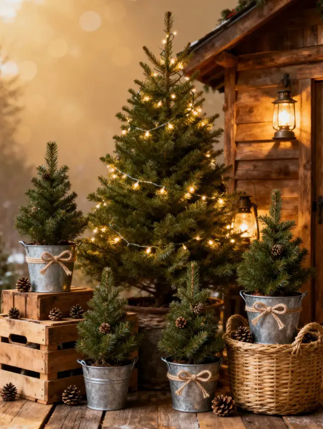 Rustic Christmas Tree Decoration Ideas