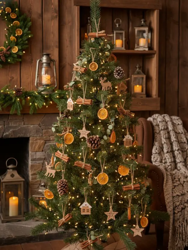 Rustic Christmas Tree Decoration Ideas