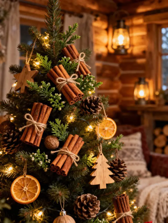 Rustic Christmas Tree Decoration Ideas