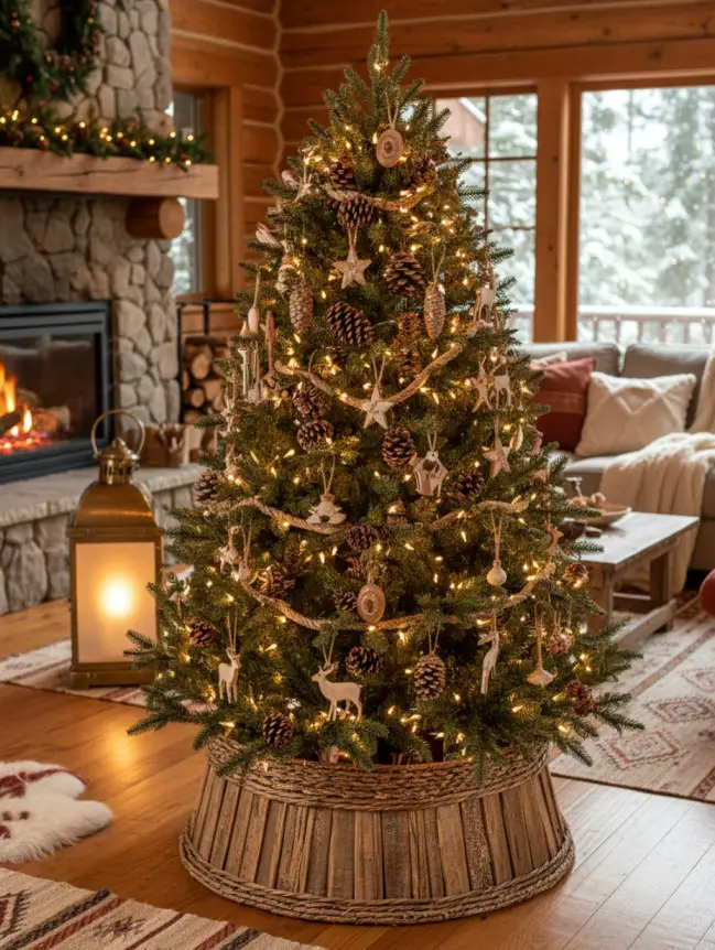 Rustic Christmas Tree Decoration Ideas
