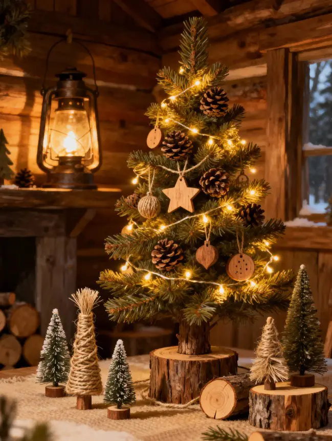 Rustic Christmas Tree Decoration Ideas