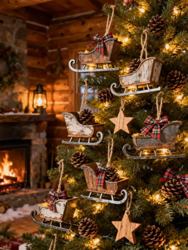 Rustic Christmas Tree Decoration Ideas