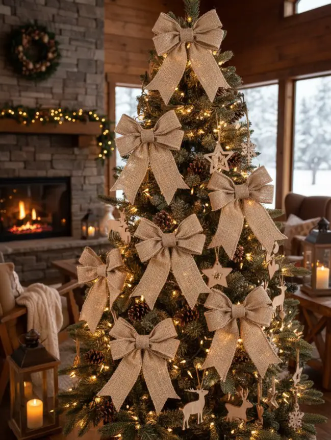 Rustic Christmas Tree Decoration Ideas