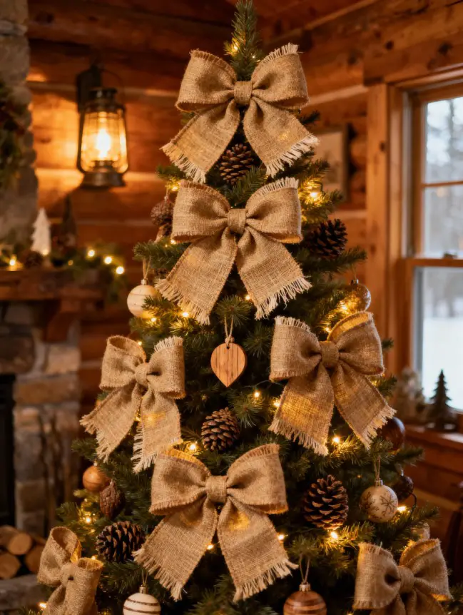 Rustic Christmas Tree Decoration Ideas