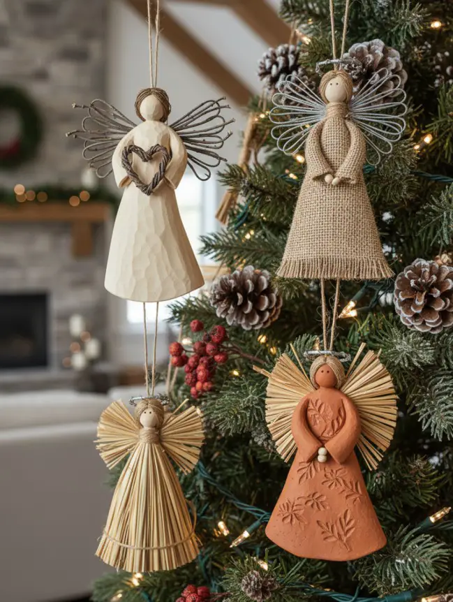 Rustic Christmas Tree Decoration Ideas