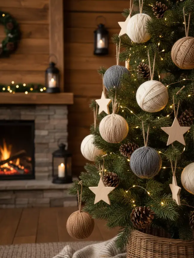 Rustic Christmas Tree Decoration Ideas