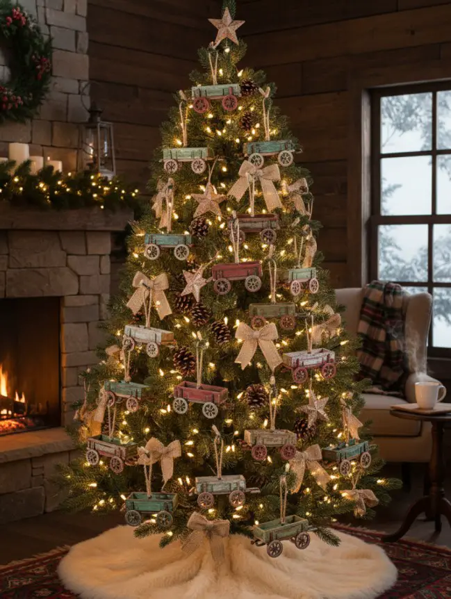 Rustic Christmas Tree Decoration Ideas