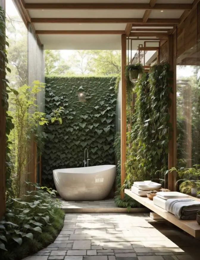 outdoor pool bathroom ideas