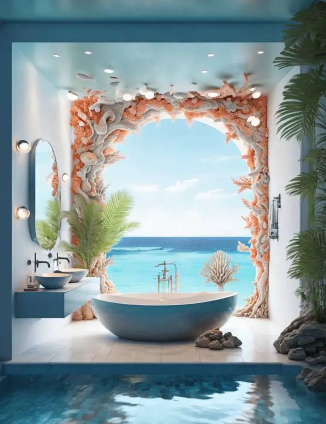 outdoor pool bathroom ideas
