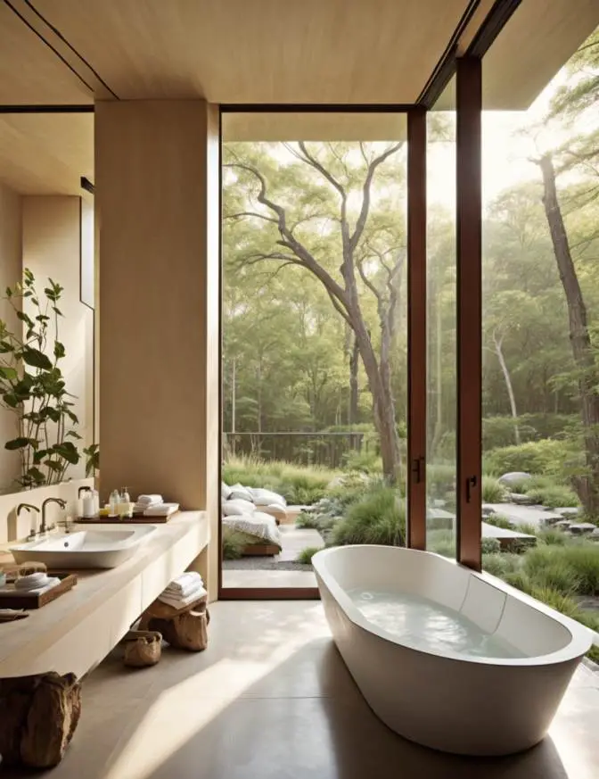 outdoor pool bathroom ideas