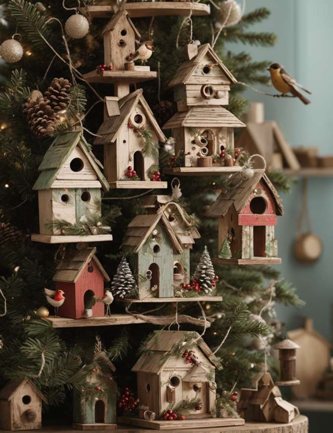 rustic christmas tree decoration ideas