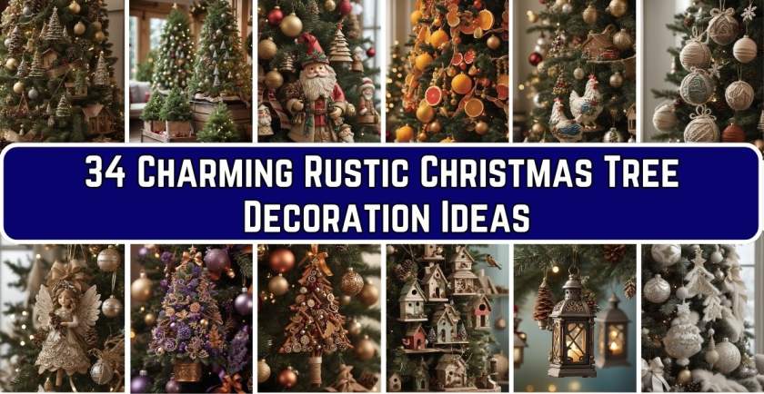 rustic christmas tree decoration ideas