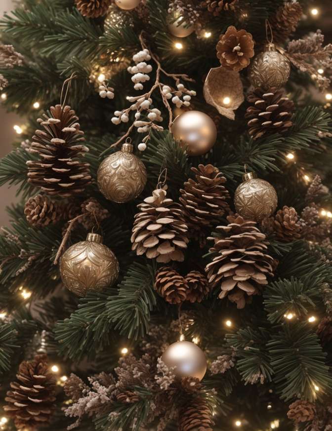 rustic christmas tree decoration ideas