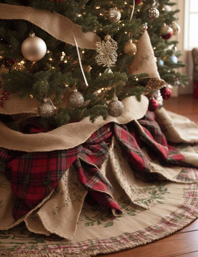 rustic christmas tree decoration ideas