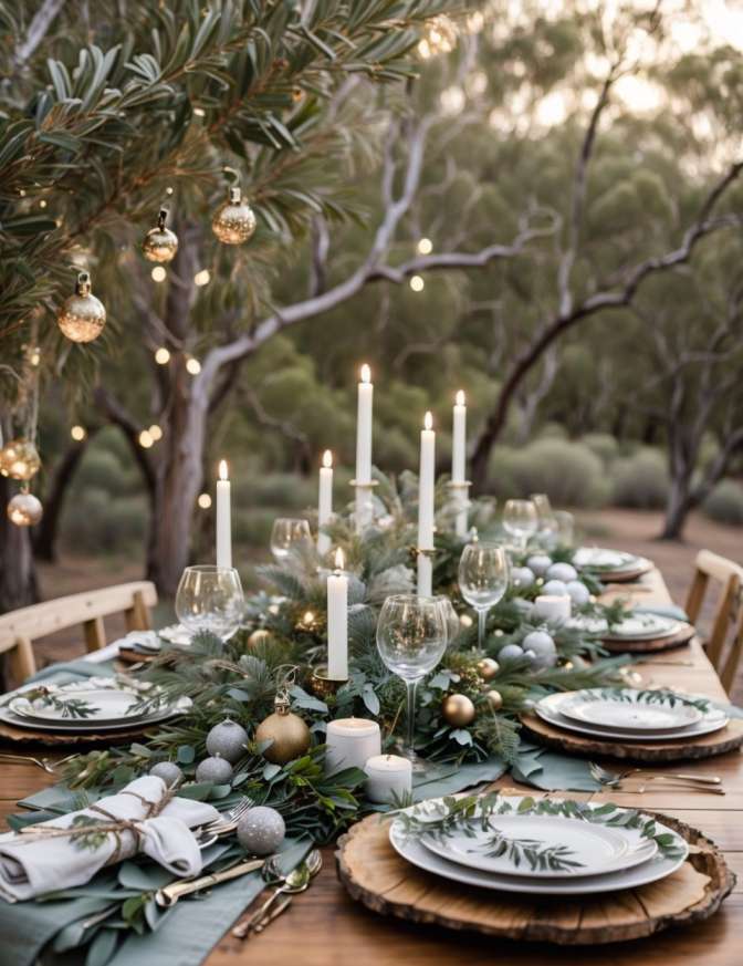 Australian Outdoor Christmas Table Setting Ideas