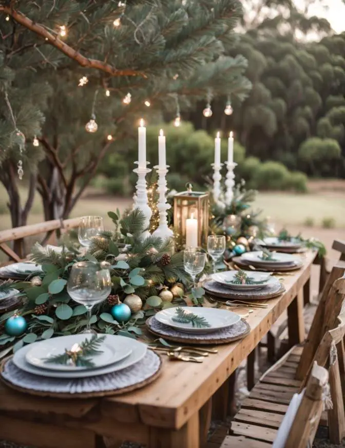 Australian Outdoor Christmas Table Setting Ideas