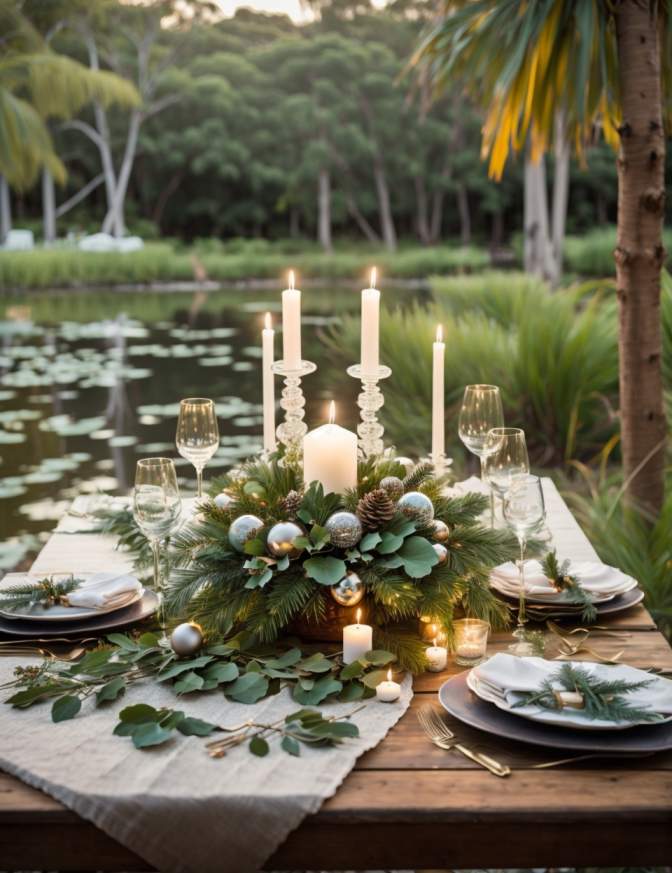 Australian Outdoor Christmas Table Setting Ideas