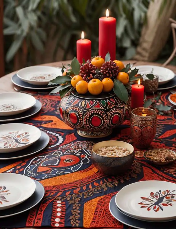 Australian Outdoor Christmas Table Setting Ideas