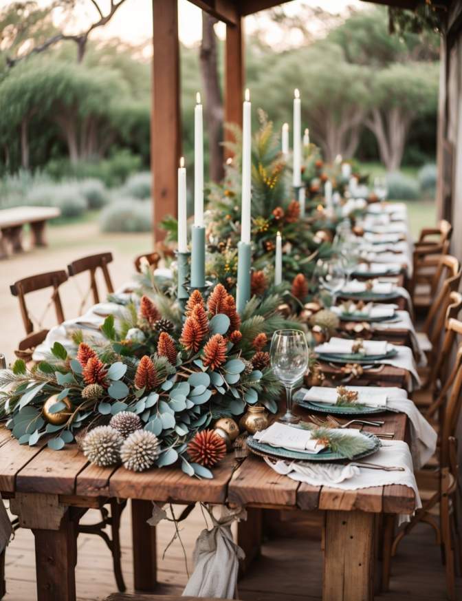 Australian Outdoor Christmas Table Setting Ideas