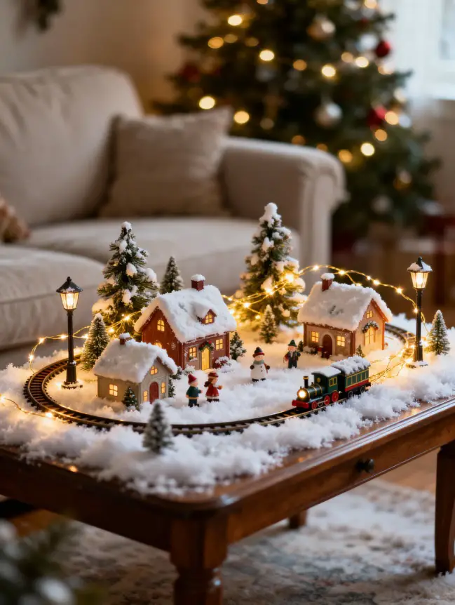 Christmas Decor Ideas for Your Sofa Table