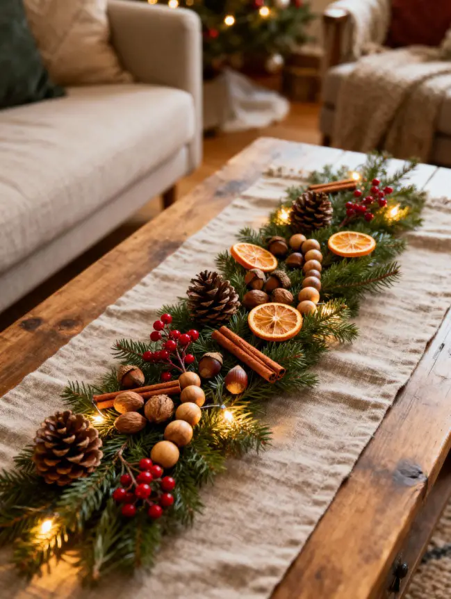 Christmas Decor Ideas for Your Sofa Table