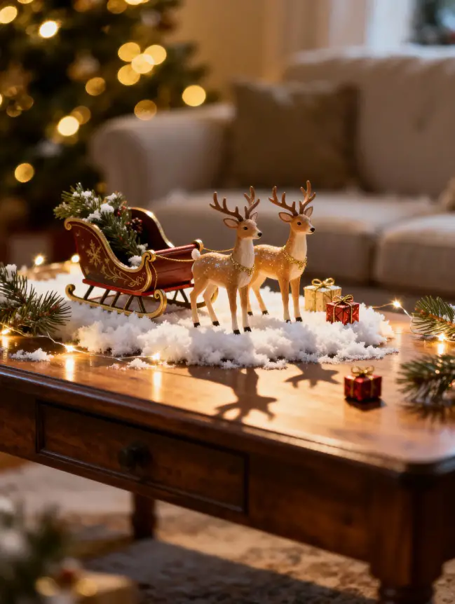 Christmas Decor Ideas for Your Sofa Table