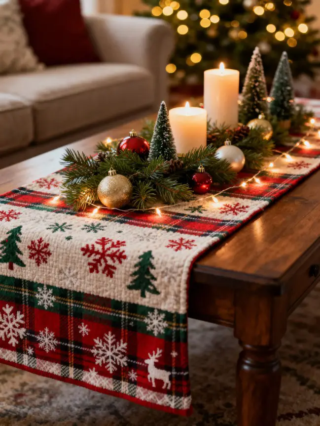 Christmas Decor Ideas for Your Sofa Table