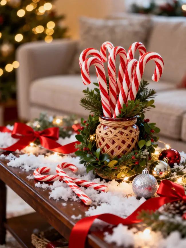 Christmas Decor Ideas for Your Sofa Table