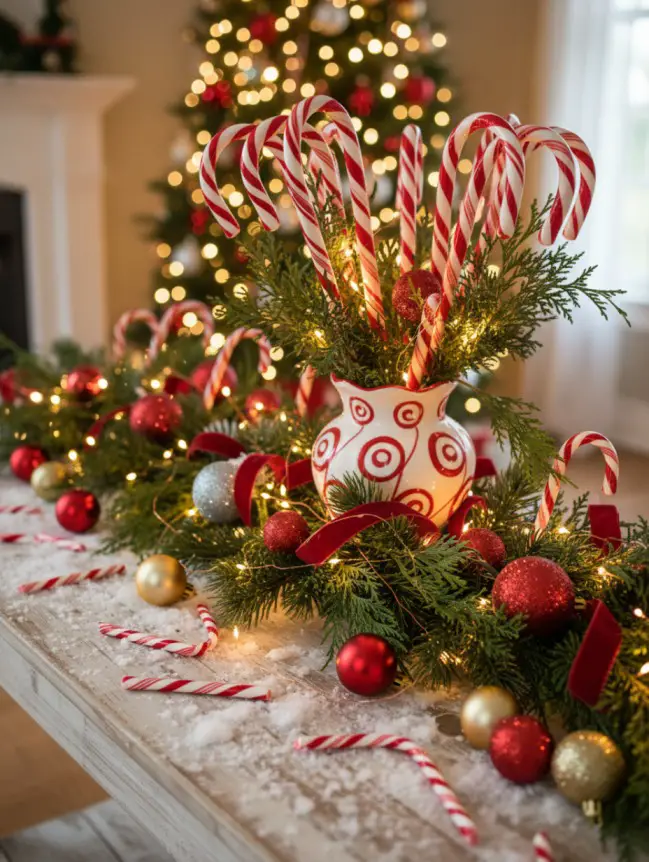 Christmas Decor Ideas for Your Sofa Table