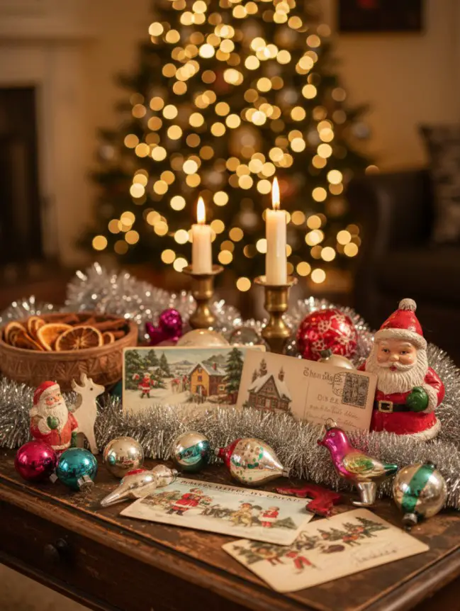 Christmas Decor Ideas for Your Sofa Table