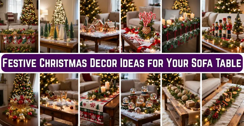 Christmas Decor Ideas for Your Sofa Table