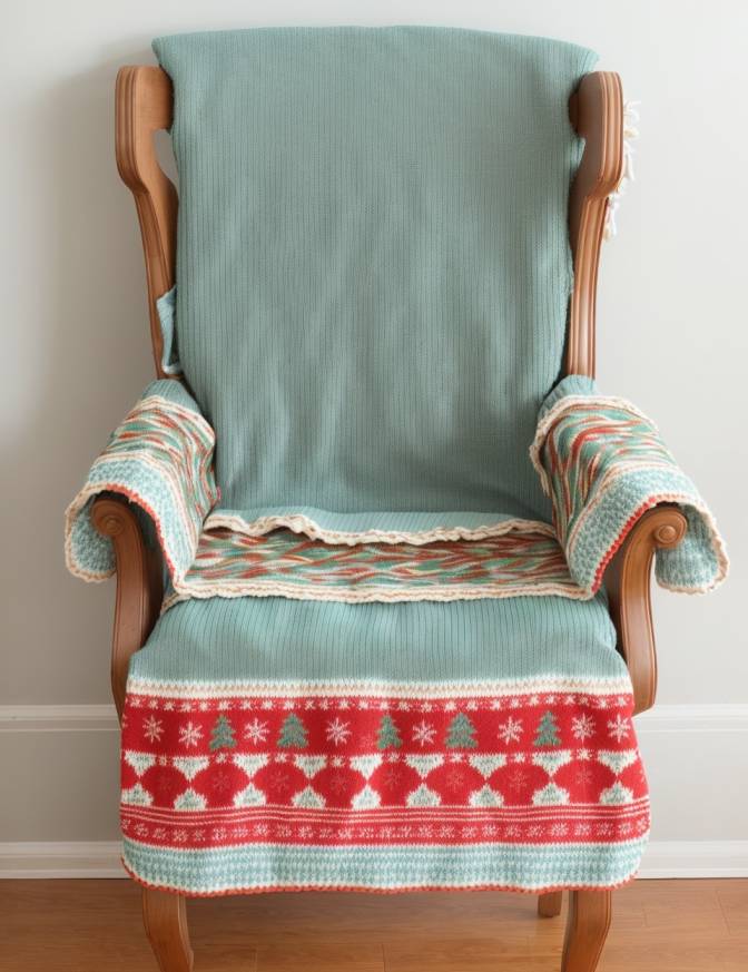 DIY Christmas Chair Decoration Ideas