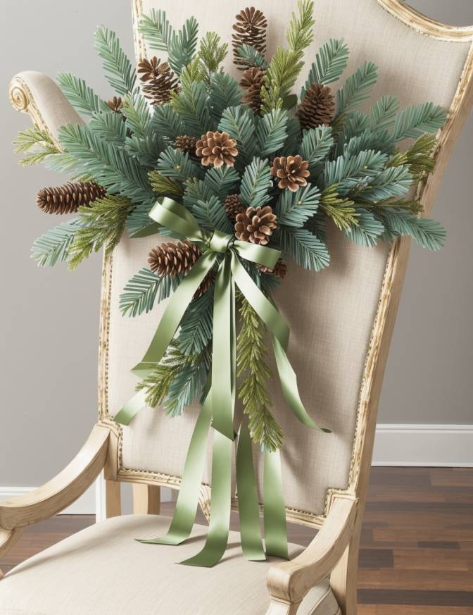 DIY Christmas Chair Decoration Ideas