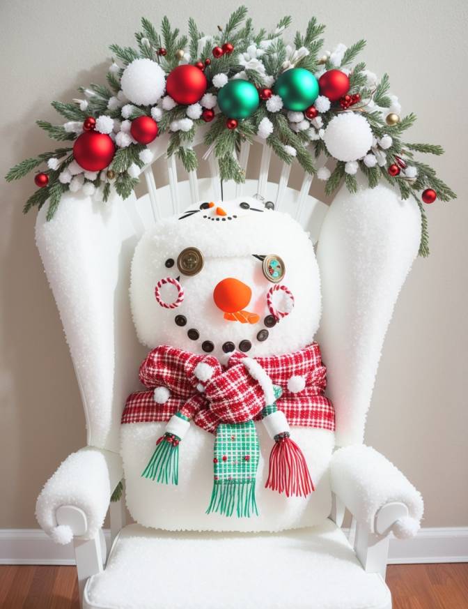 DIY Christmas Chair Decoration Ideas