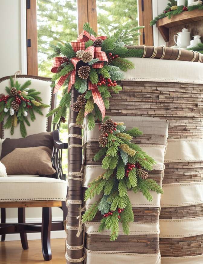 DIY Christmas Chair Decoration Ideas