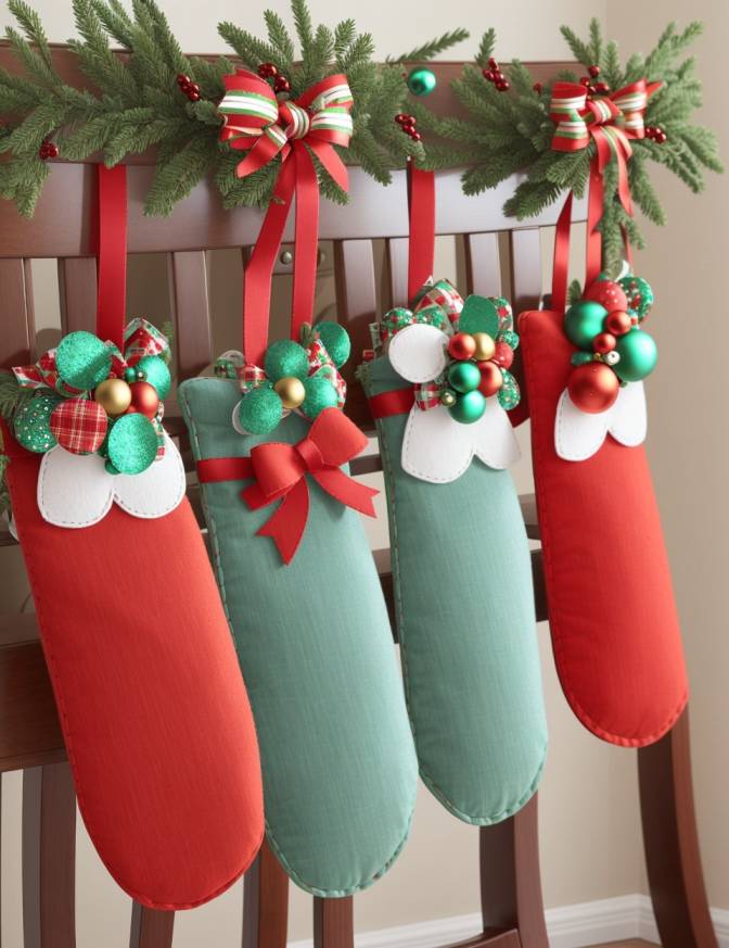 DIY Christmas Chair Decoration Ideas