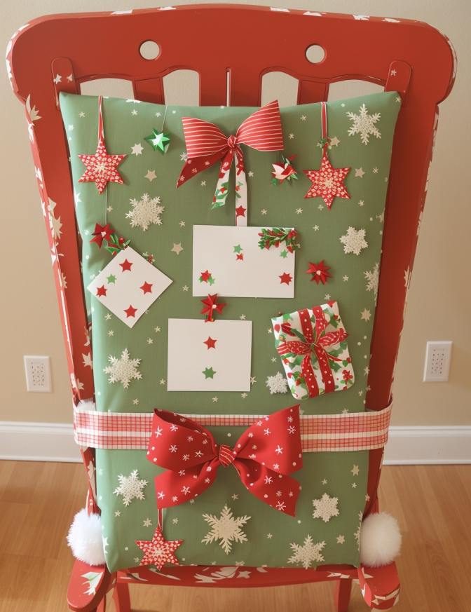 DIY Christmas Chair Decoration Ideas