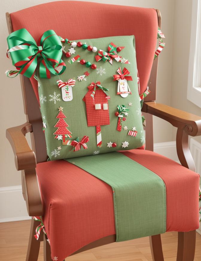 DIY Christmas Chair Decoration Ideas