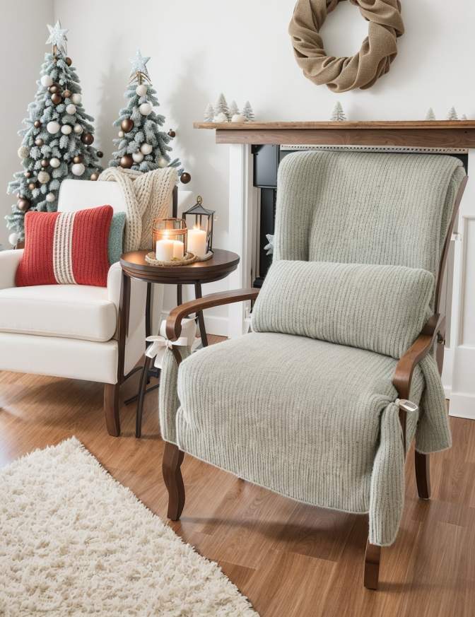 DIY Christmas Chair Decoration Ideas