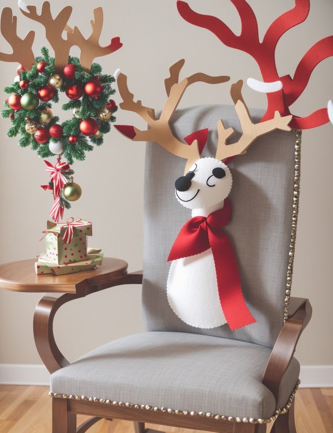 DIY Christmas Chair Decoration Ideas