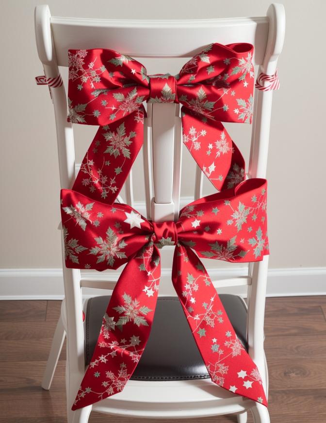 DIY Christmas Chair Decoration Ideas