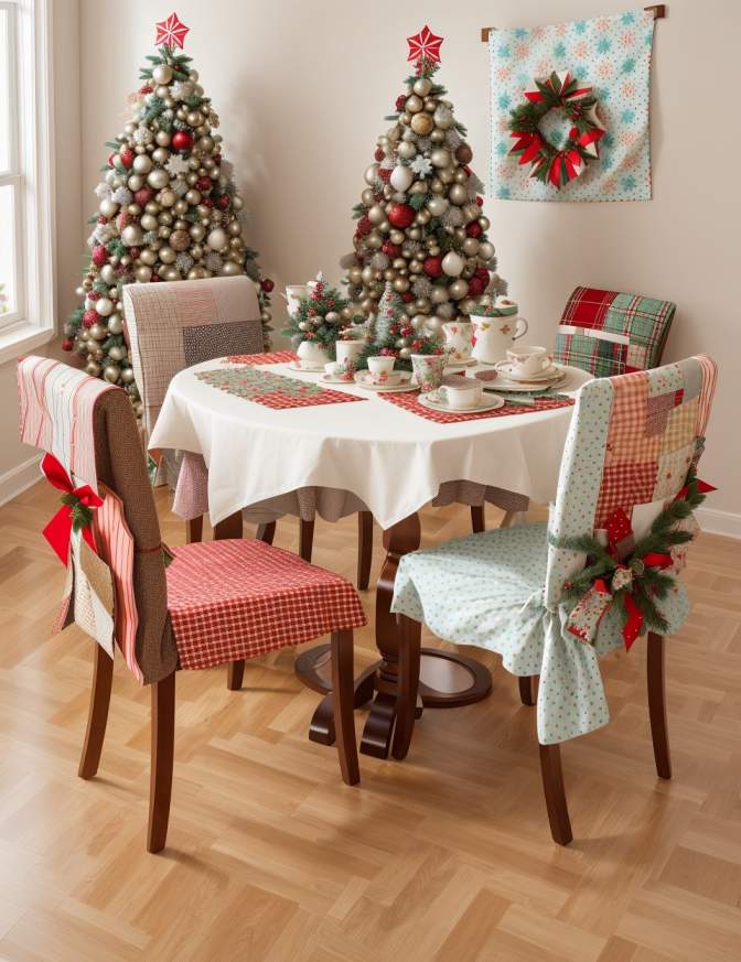 DIY Christmas Chair Decoration Ideas