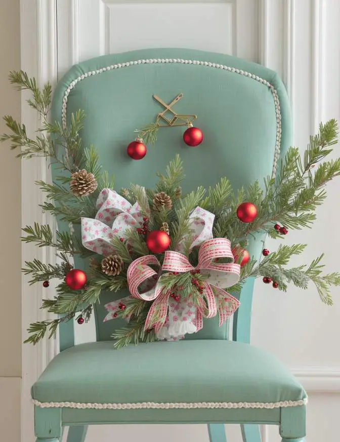 DIY Christmas Chair Decoration Ideas