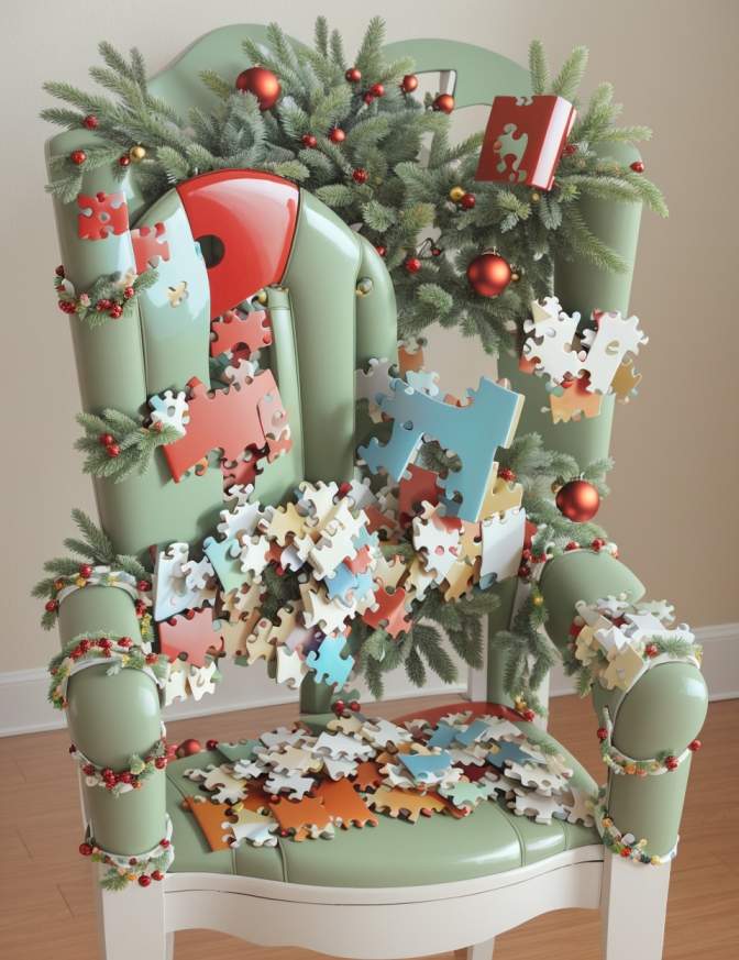 DIY Christmas Chair Decoration Ideas