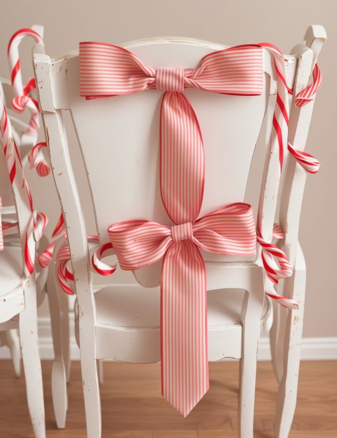 DIY Christmas Chair Decoration Ideas