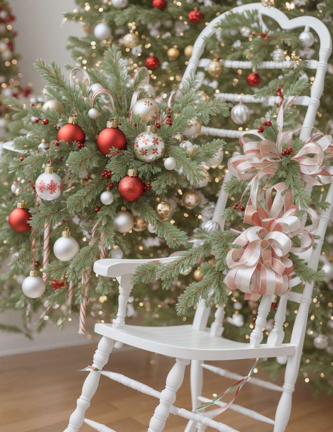 DIY Christmas Chair Decoration Ideas