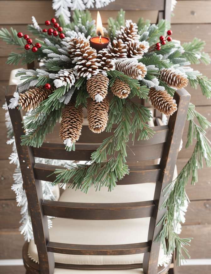 DIY Christmas Chair Decoration Ideas