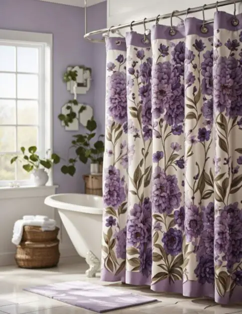 50 Farmhouse Bathroom Double Shower Curtain Ideas